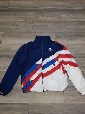Nike Men's Navy/White Retro Windbreaker Jacket